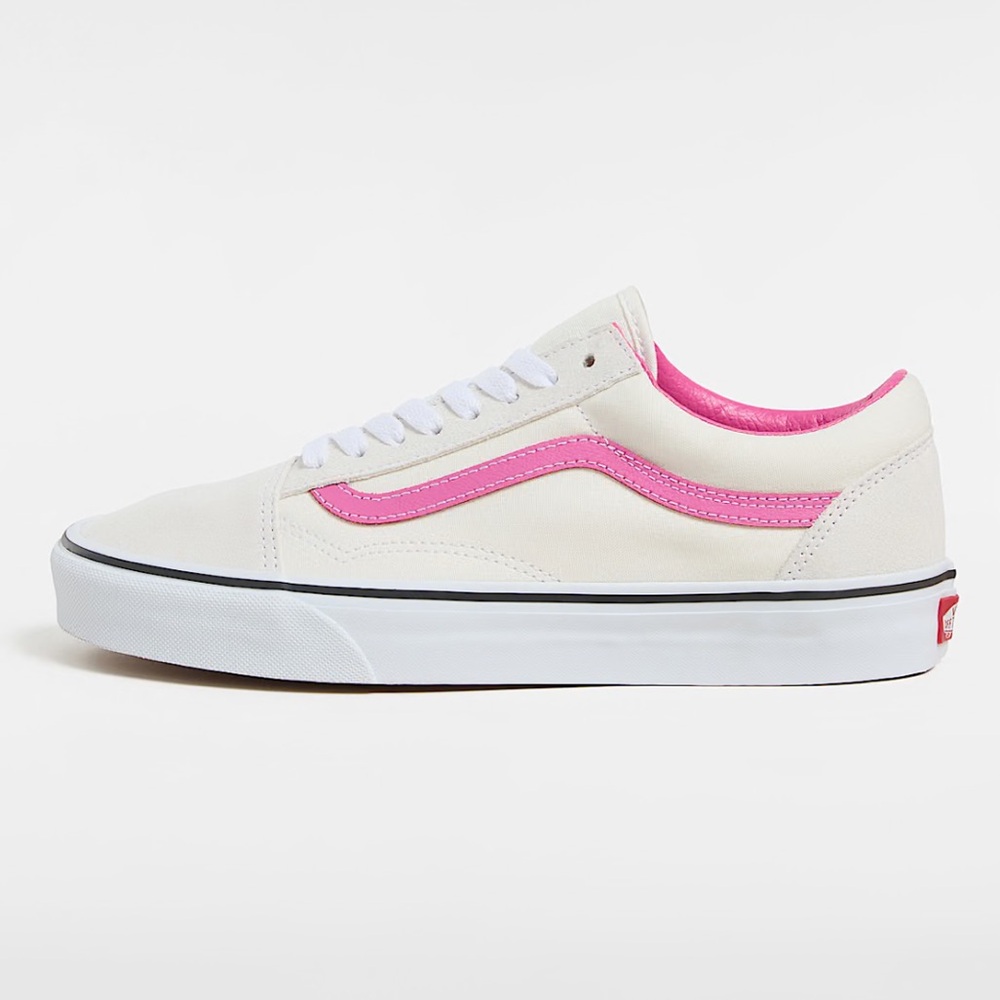 Vans Men’s Old Skool Pop Raspberry Rose Sneakers VN000CR5YLZ Cream‎ Pink Low 10
